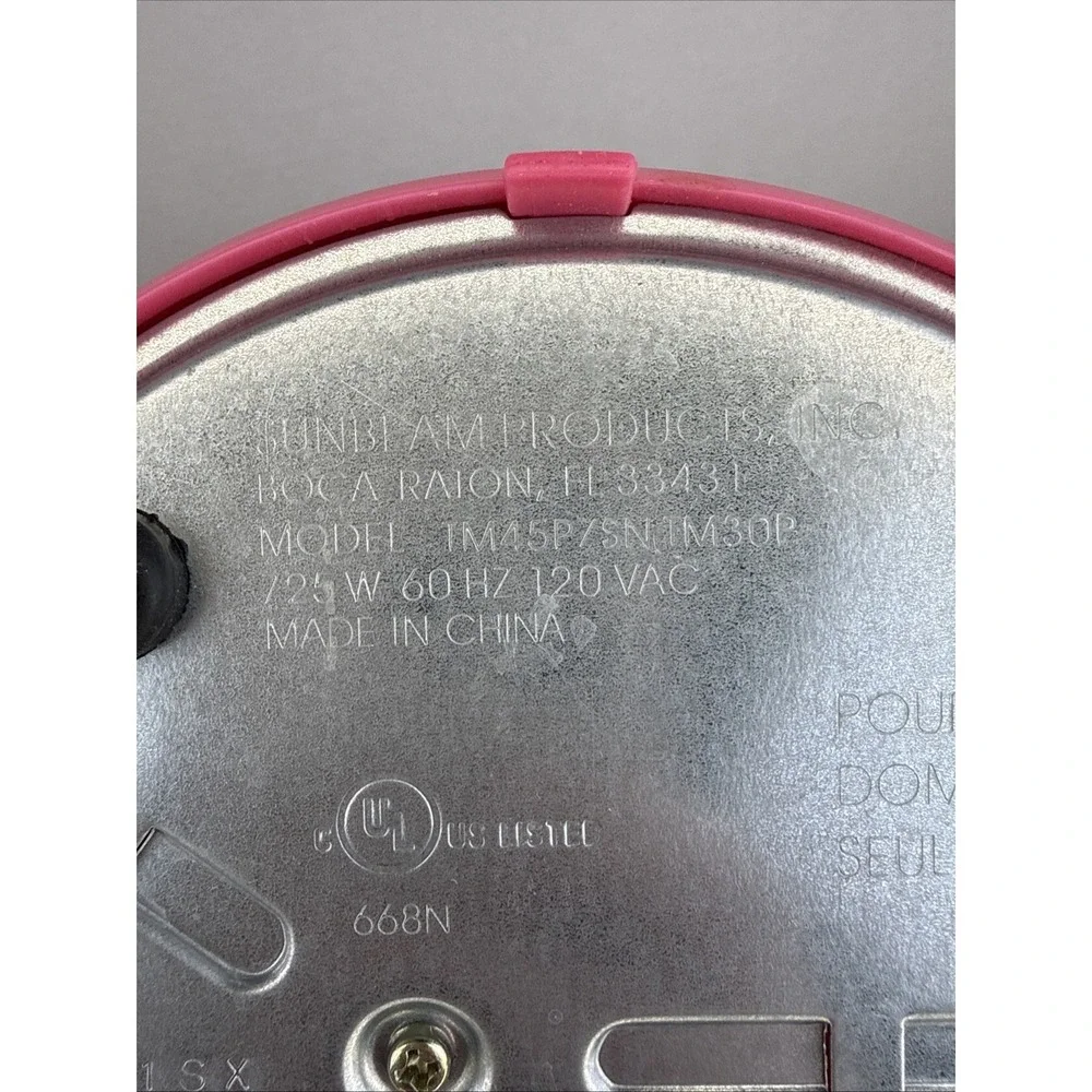 Mr. Coffee Iced Tea‎ Maker 3 Quart Model TM45P Pink NO PITCHER Tested